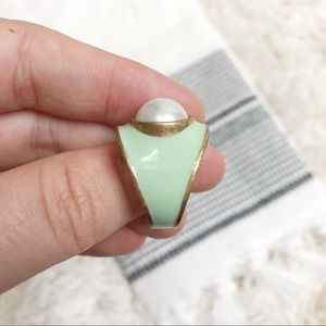 Lia Sophia Jewelry - Gold green pearl lia Sophia ring Lia Sophia Jewelry - Gold green pearl lia Sophia ring